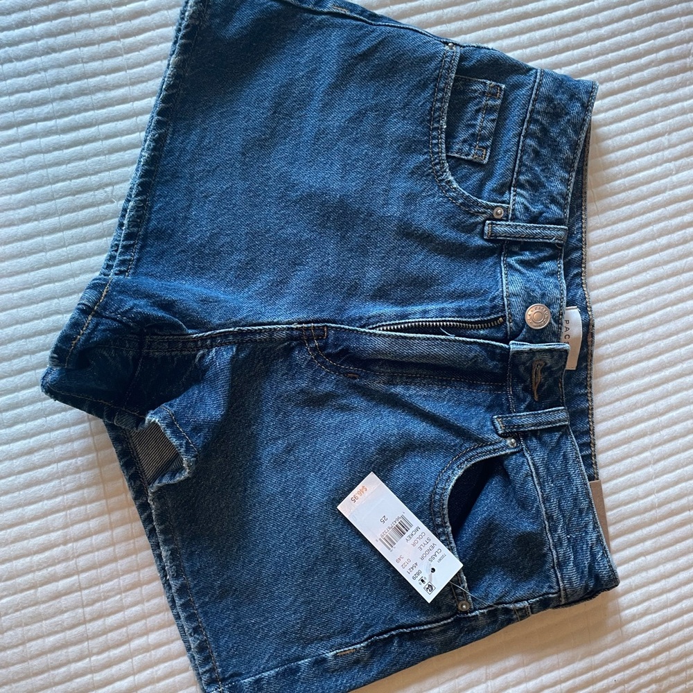 PacSun High Rise Mom short - Dark indigo